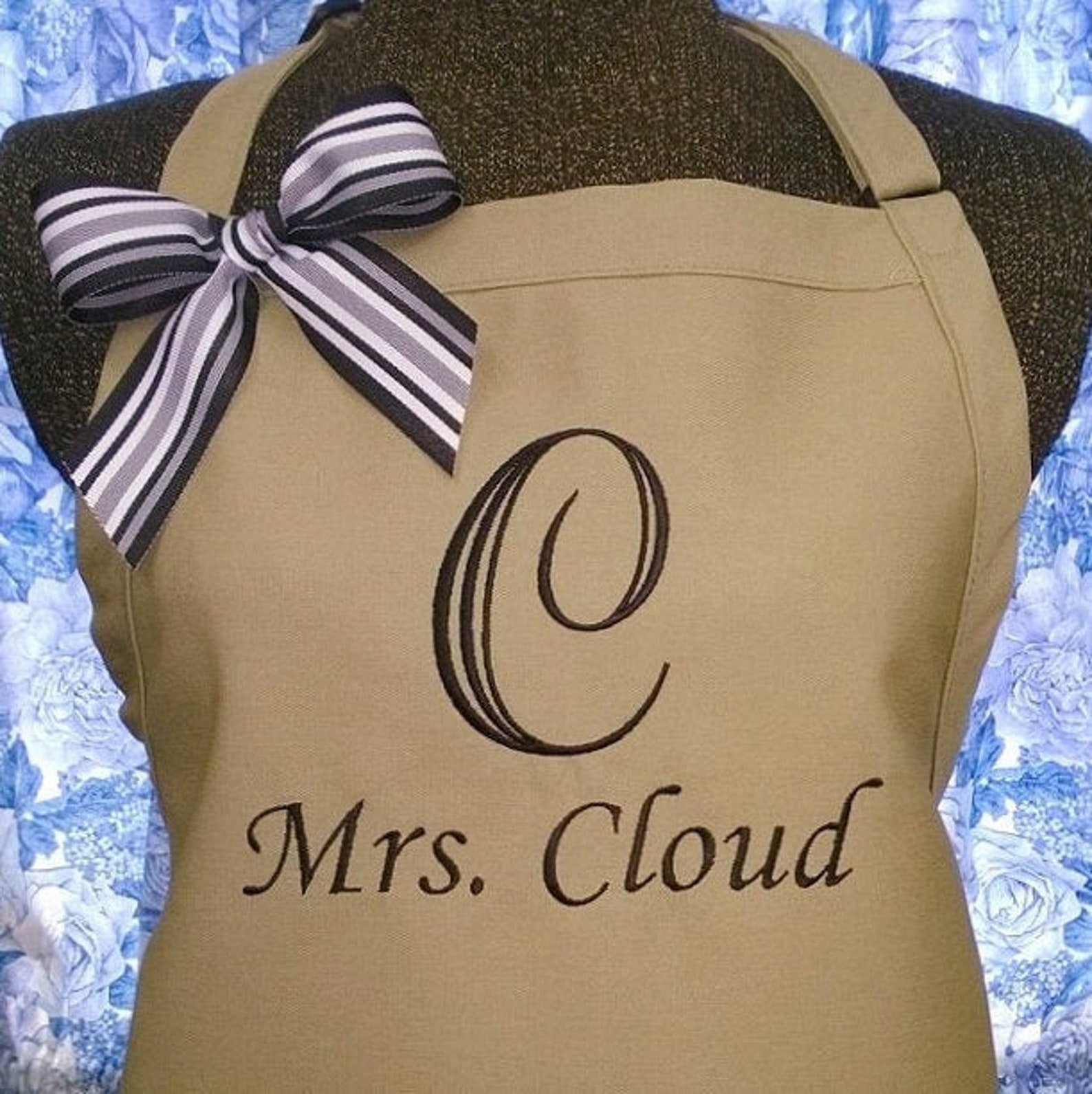 Personalized Apron Embroidered Apron Custom Apron Birthday Etsy