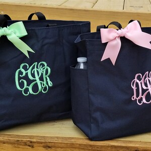 Set of 8 Bridesmaid Bags, Bride Bag, Personalized Tote Bags ...