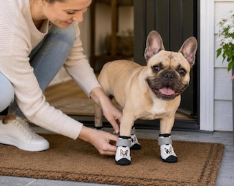Chaussures personnalisées pour animaux de compagnie Chaussures respirantes pour chien Bretelles réglables Bottes légères pour chien Chaussures antidérapantes pour petits chiens de taille moyenne Chats Marche en extérieur