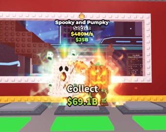 Spooky and Pumky 480 M/s 1 eigenschap | Geheim | Steel een barinrot | Roblox | Goedkoopste