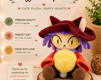 Niko Plush Doll 25cm – OneShot World Machine Fanmade Chibi Soft Toy