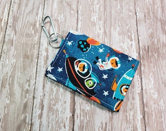 Arrow Feather Pattern Canvas Change Coin Purse Small Cute Money Bag With Zip