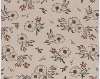 Door stopper, Heavy Door Stop, Fabric Door Stopper, Weighted Door Stopper, Door Holder, Door Silencer, Bookend -Muted Florals-