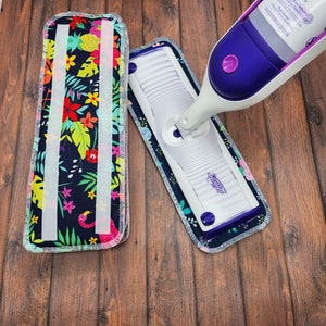 Reusable Power Mop Pads, Mop Pads, Mop Cover, Floor Scrub, Mop Duster, Dry Mop Pad, Dry Mop Cover, Floor Cleaner, Mop -SURPRISE PRINTS-