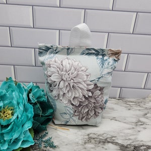 Door stopper, Heavy Door Stop, Fabric Door Stopper, Weighted Stopper, Decorative Door Stopper, Door Stop, Door Holder -Aqua Floral-