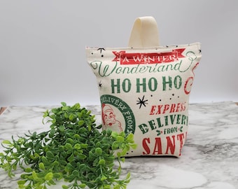 Door stopper, Heavy Door Stop, Fabric Door Stopper, Weighted Door Stopper, Door Holder, Door Silencer, Bookend, Christmas -Winter Wonderland