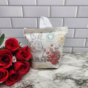 Door stopper, Heavy Door Stop, Fabric Door Stopper, Weighted Stopper, Decorative Door Stopper, Door Stop, Door Holder -Rabbit & Berries-