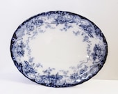 ANTIQUE ENGLISH PLATTER - Chatsworth 1790 Pattern by Keeling Co. - Circa 1900 - 12 3 4 quot (32.5 cm) x 16 quot (40.5 cm) - 2 Available