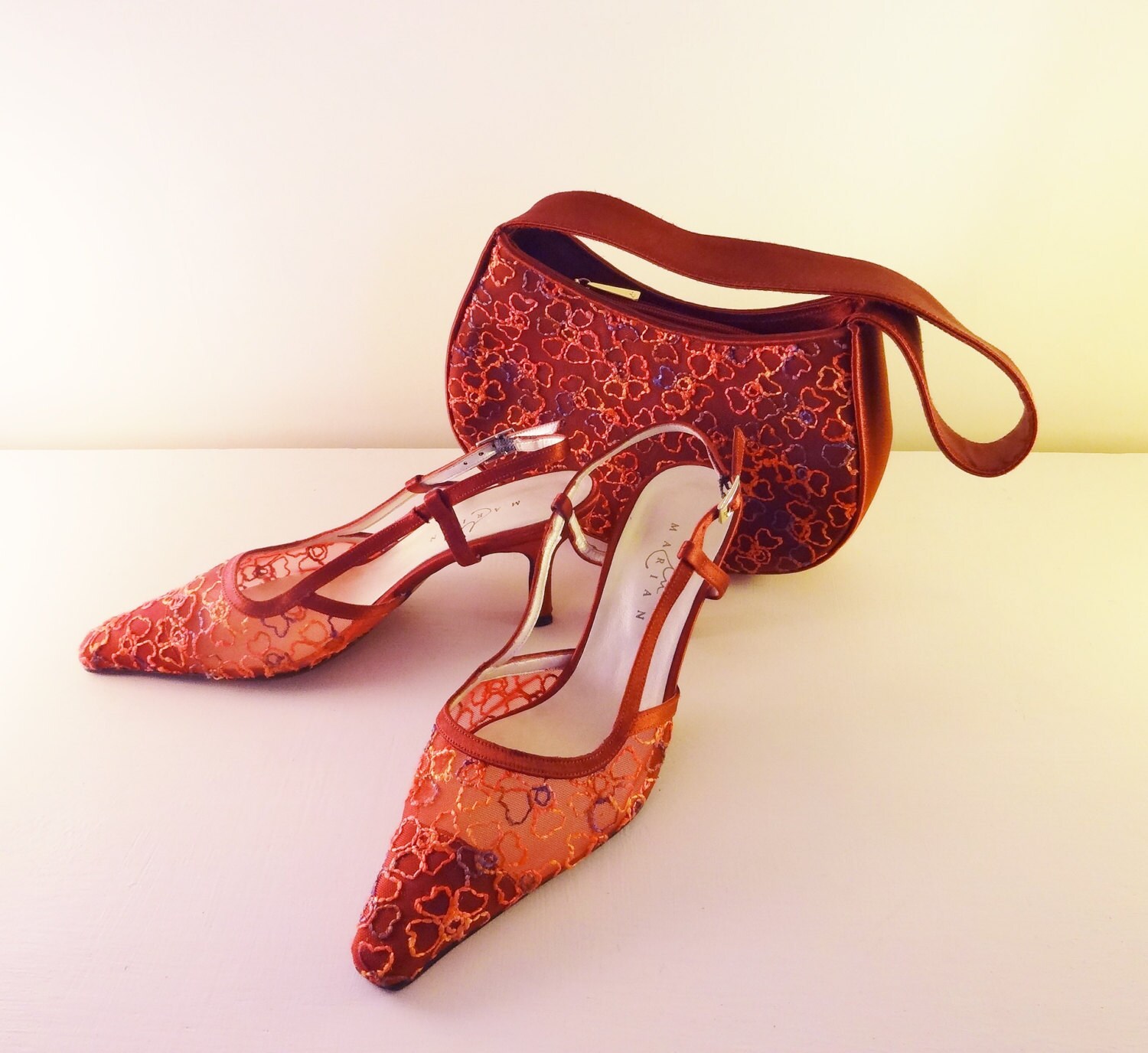 LADIES SHOES & BAG Set Embroidered Fabric Special Occasion Etsy