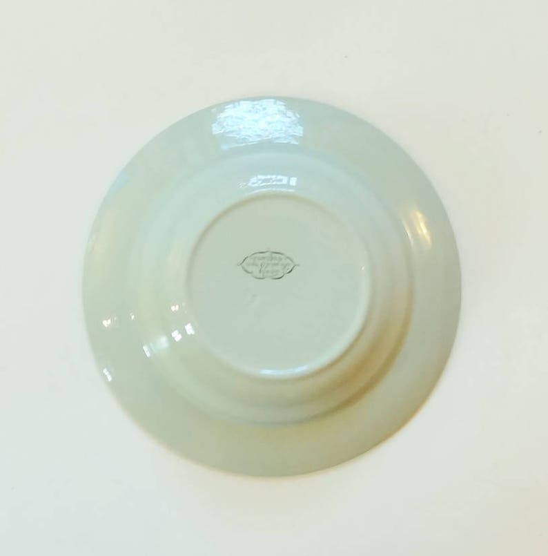 Small Salad or Dessert Bowls PRICE GREATLY REDUCED 1940s Pattern 6 Spode Flemish Green Bowls Mid Century Modern Style