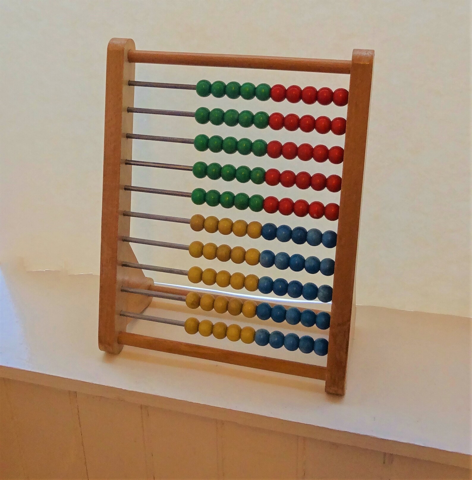 VINTAGE WOODEN TOY Educational Toy for Counting & Etsy