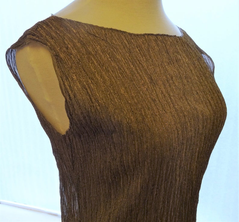 METALLIC BRONZE TOP Special Occasion or Party Wear Semi Etsy