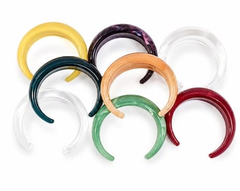 Pulsera rígida abierta de resina de color – Pulsera minimalista – Se vende por unidad