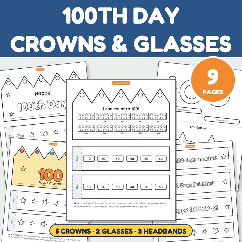 Math Glasses Printable - Etsy
