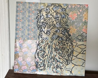 Pet portraits: drawing on beautiful wallpapers