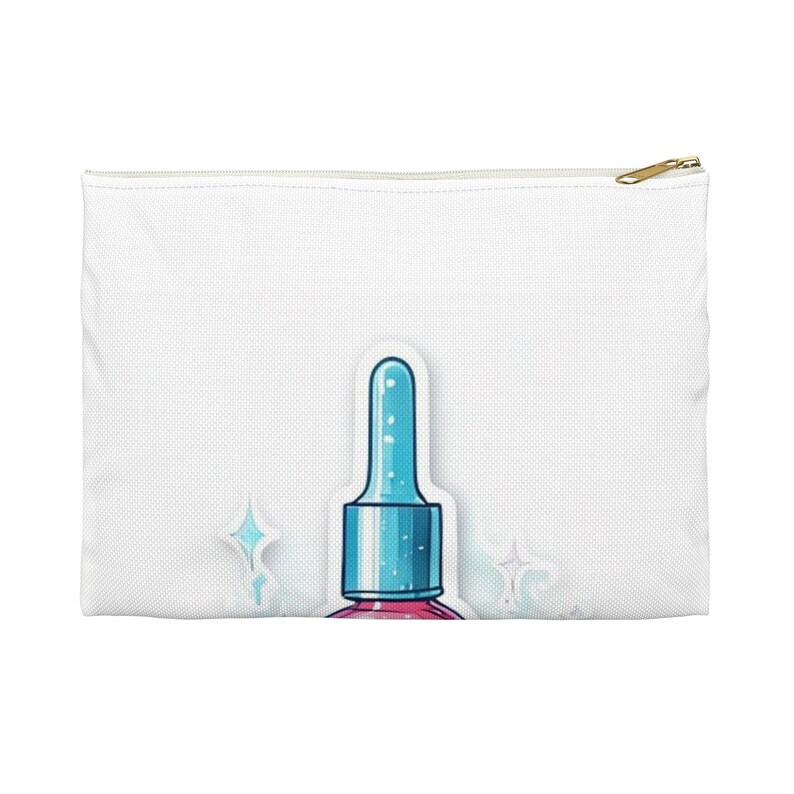 Hyaluronic Acid Makeup Bag, Funny Skincare Girlie Cosmetic Bag, Skincare Lover Gift for Her, Esthetician Gift, Aesthetic Travel Makeup Pouch image 5