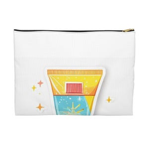 Lustige Sonnencreme Make-up-Tasche, Sonnencreme Kosmetiktasche, Sonnencreme Geschenk, Kosmetikerin Geschenk, Self Care Pouch für Sie Bild 1