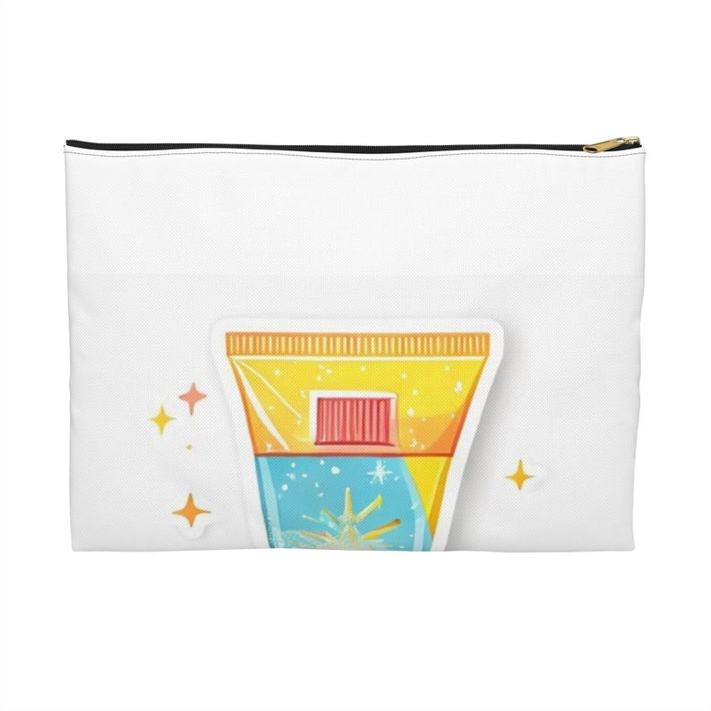 Lustige Sonnencreme Make-up-Tasche, Sonnencreme Kosmetiktasche, Sonnencreme Geschenk, Kosmetikerin Geschenk, Self Care Pouch für Sie Bild 1