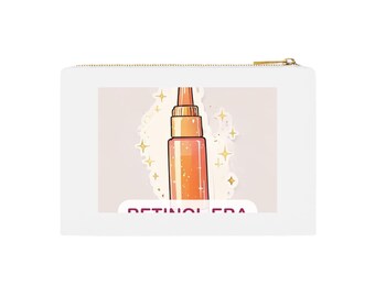 Retinol Era Makeup Bag, Funny Skincare Cosmetic Bag, Anti Aging Gift for Her, Skincare Lover Pouch, Esthetician Gift