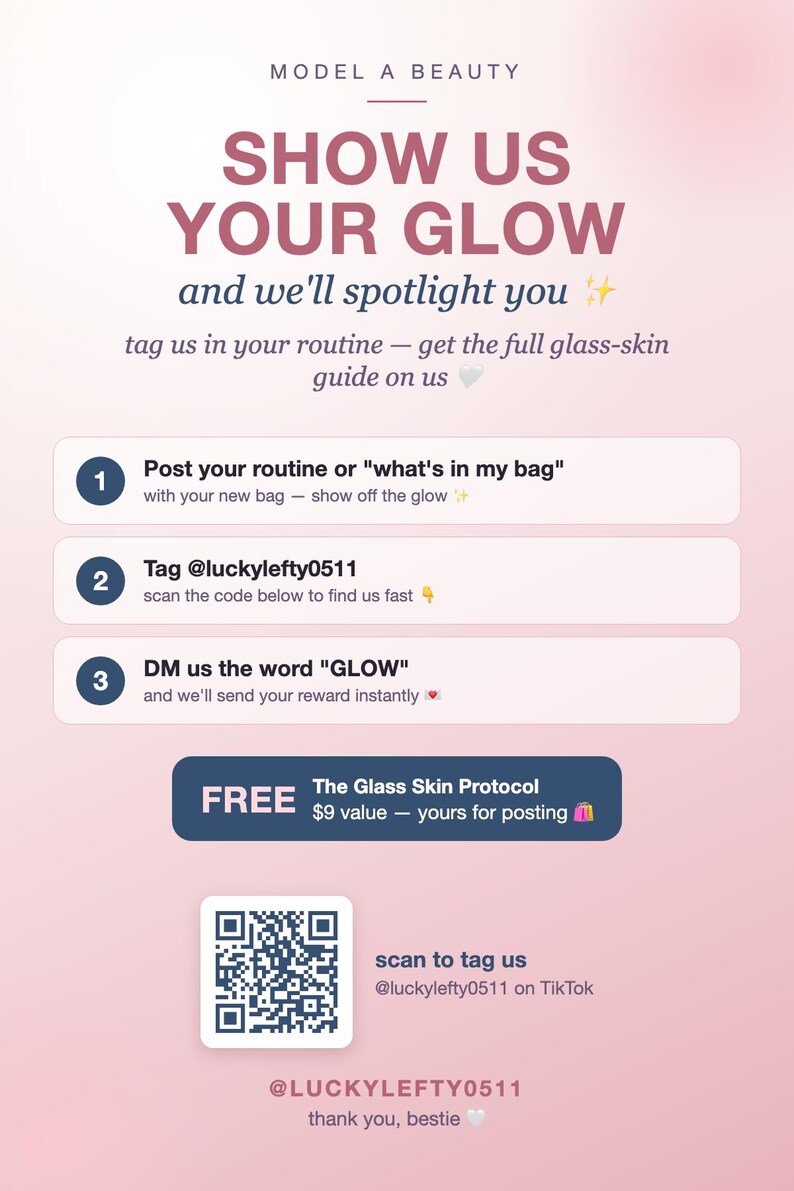 Neceser de maquillaje con efecto piel de cristal, neceser de cosméticos coreanos, regalo de belleza coreana para ella, neceser de viaje para amantes del cuidado de la piel, neceser estético. imagen 3