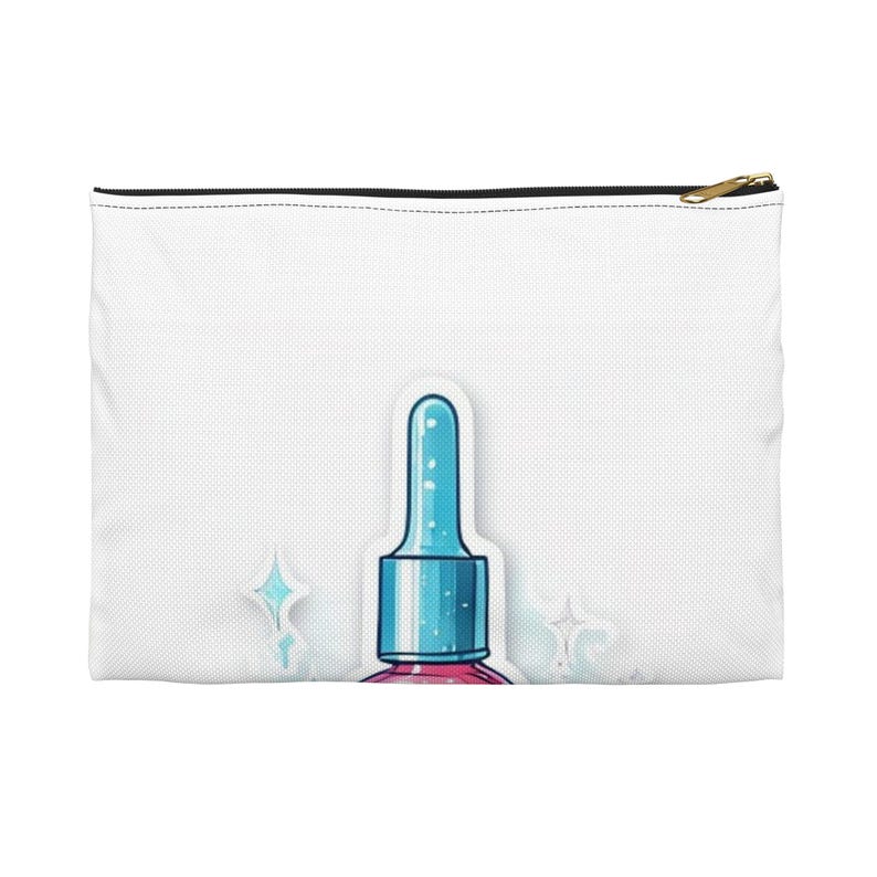 Hyaluronic Acid Makeup Bag, Funny Skincare Girlie Cosmetic Bag, Skincare Lover Gift for Her, Esthetician Gift, Aesthetic Travel Makeup Pouch image 4
