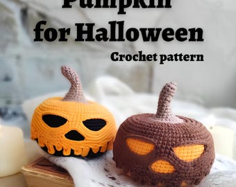 Halloween Pumpkin-Crochet Pumpkin Pattern-Easy DIY Fall Decor Autumn- Beginner Friendly, Rustic Farmhouse Style PDF
