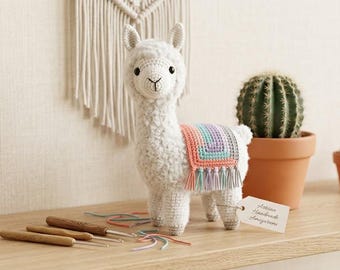Crochet Llama Pattern PDF, Amigurumi Llama Crochet Pattern, Crochet Farm Llama Pattern, Cute Crochet Llama PDF Pattern