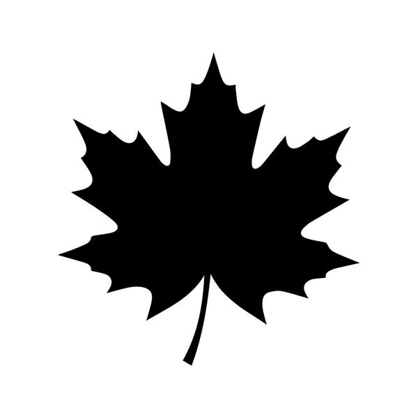 Maple Leaf SVG, Autumn Fall Clipart Cut File (Digital Download)