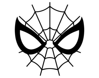 Spiderman Eyes Svg Png: schoon snijbestand met hoog contrast voor knutselen