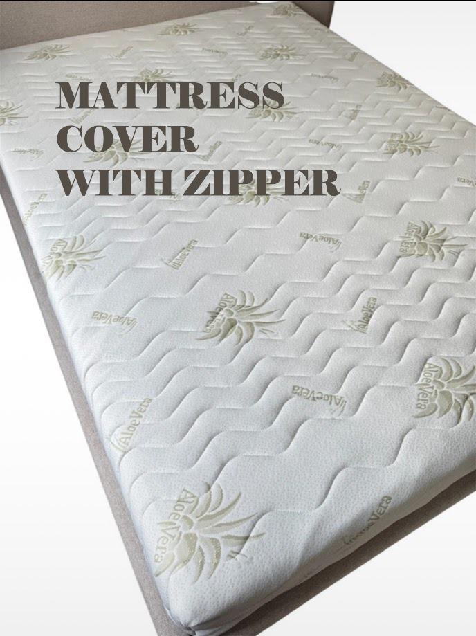 Protège-matelas de luxe Protège-matelas avec fermeture éclair sur mesure Protège-matelas lavable Couvre-lit ajusté