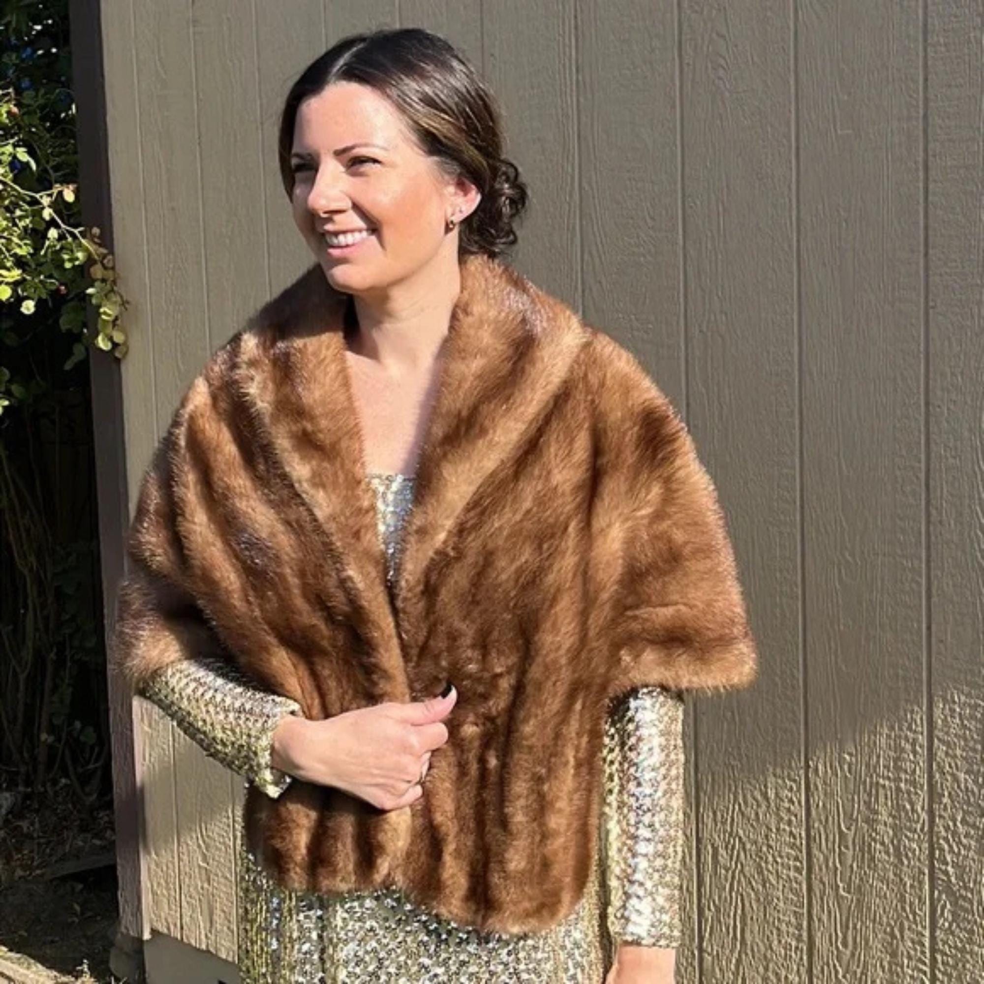 Vintage Fur Cape - Etsy