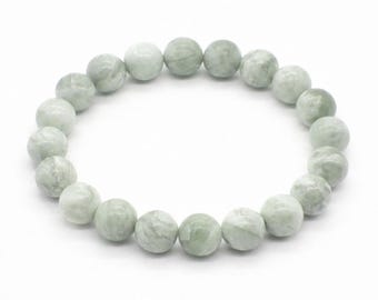 Itoigawa Jade Bracelet Japanese Natural Jade Certified Japanese Stone Niigata Jade Bracelet 8mm 10mm 12mm Rare Japanese Jade Made in Japan