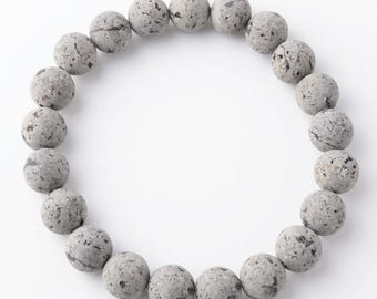 Oita Yoshino Stone Bracelet 8mm 10mm 12mm | Japanese Natural Stone | Samurai Legend Stone | womens bracelet | Made in Japan