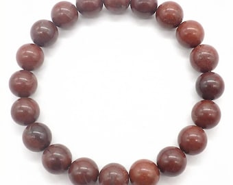 Tosa Akaishi Bracelet Kochi Japan Natural Red Stone Japanese Gemstone Certified Japanese Stone Handmade Made in Japan