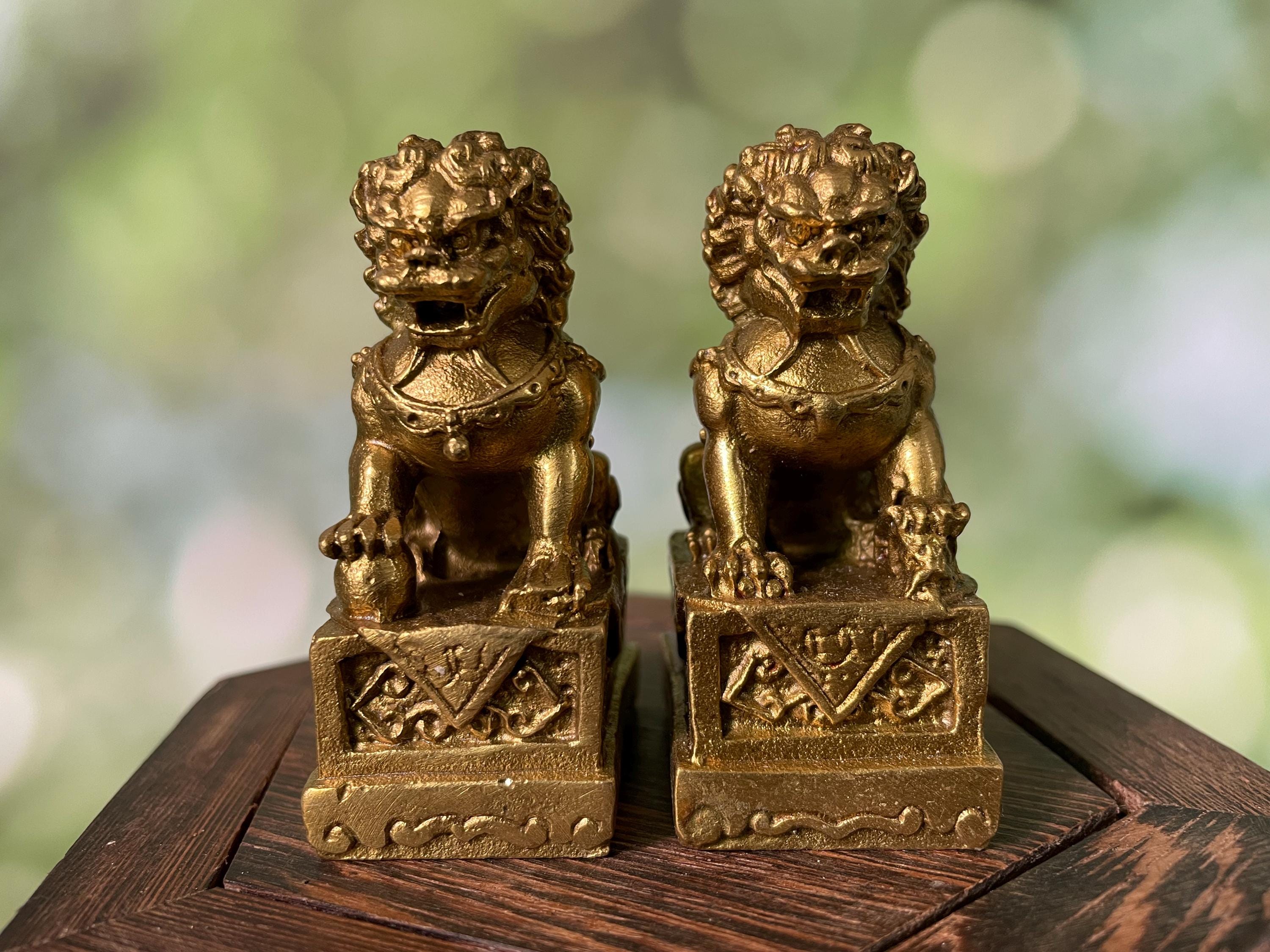 Vintage Pair Lions - Etsy