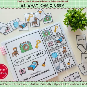 What Can I Use? Functional Life Skills Adapted Book | Home Objects Special Education & Preschool