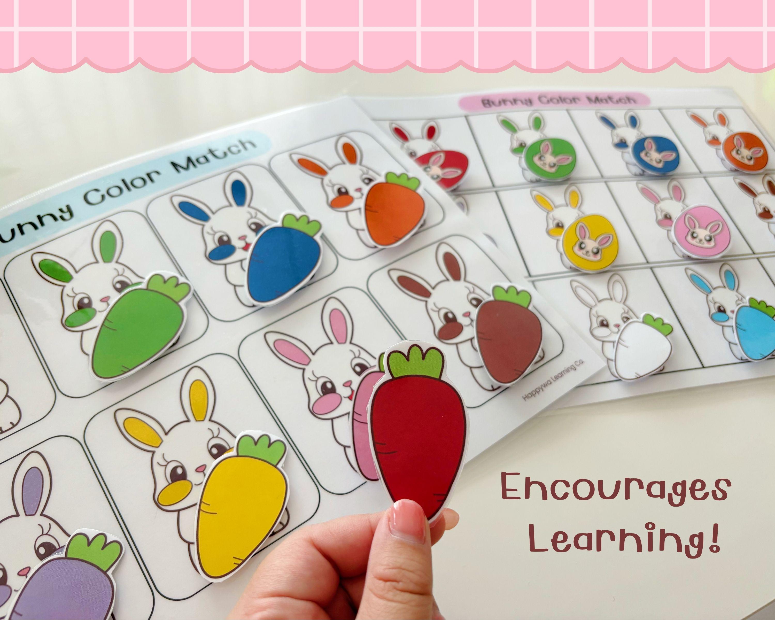 Bunny Color Pattern Activity Bunny Color Matching Activity Printable | Easter Toddler Preschool ...