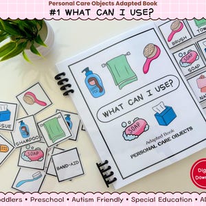 Angepasstes Buch für Körperpflege-Objekte | Vorschule Ressourcen | Sonderpädagogik & ABA Printable