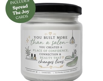 Salon Owner Entrepreneur Scented Candle – Small Business Gift, 100% Soy Wax, Vegan, Non-Toxic