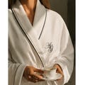 Luxury Personalized Embroidered Robe for Women,Custom Name Bridal Bathrobe, Bridesmaid Gift, Wedding Morning Spa Robe, Cotton Waffle Kimono