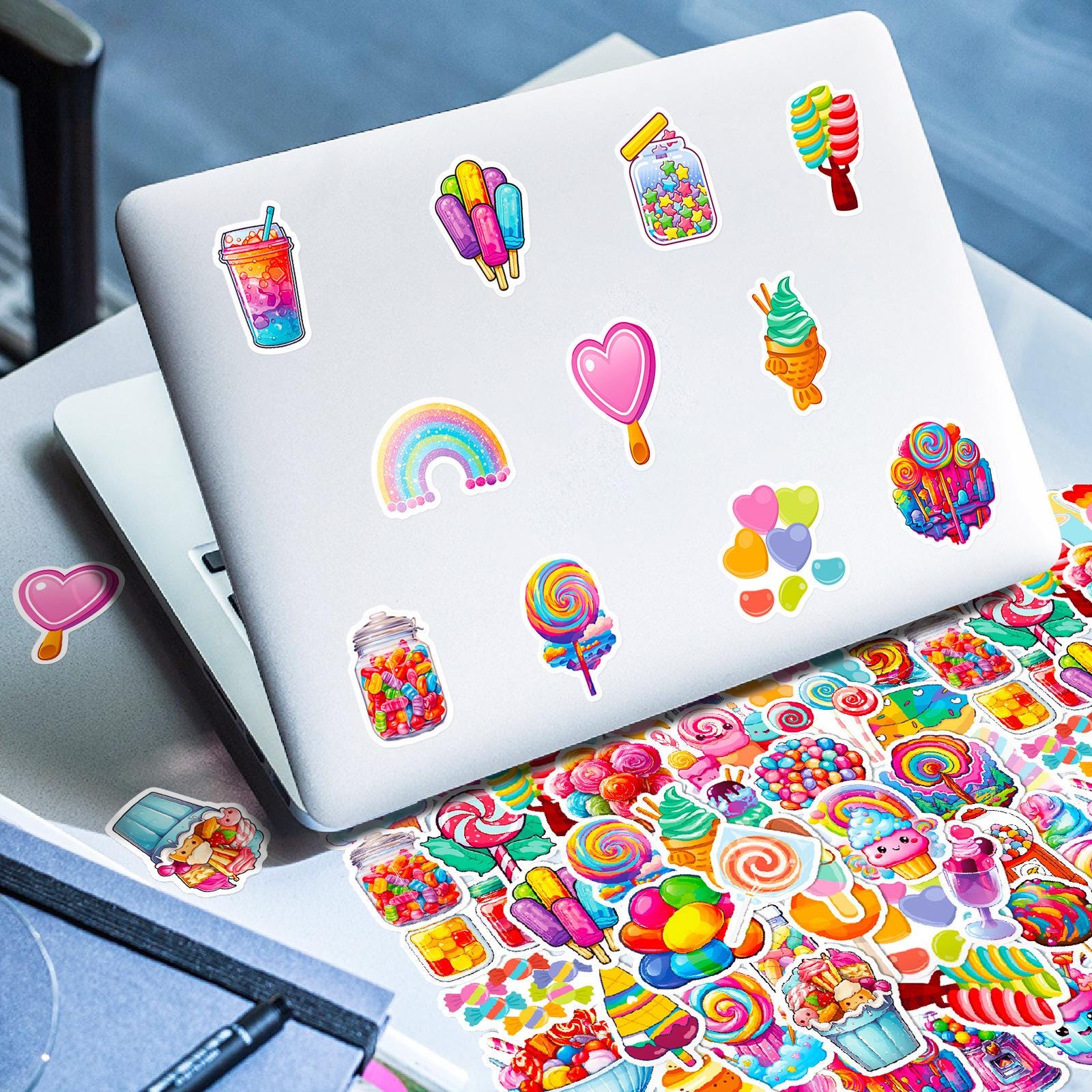 50PCS Candy Sticker Pack, Cute Stickers, Sweet Food Stickers, Kawaii ...