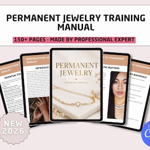Permanent Jewelry Training Manual: 150+ Page Comprehensive Guide (Edit in Canva)