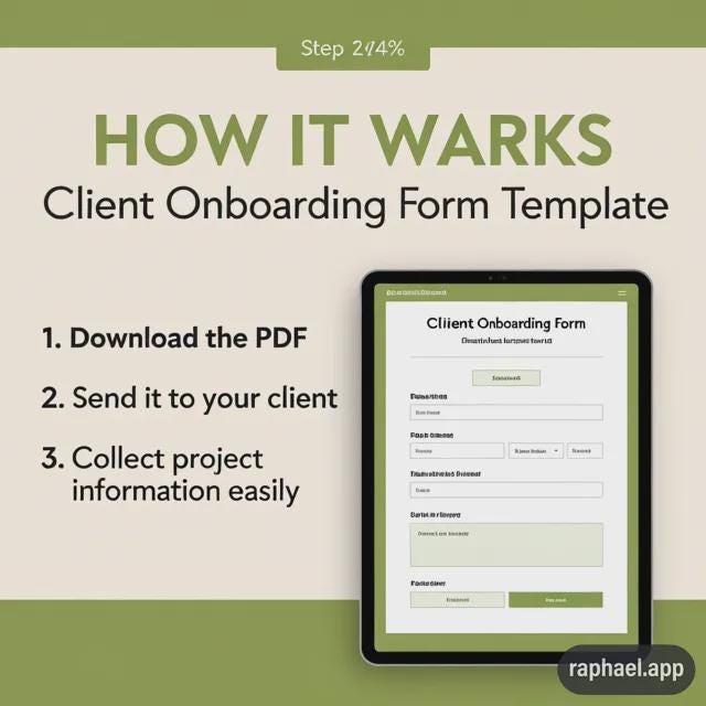 Client Onboarding Form PDF | Fillable Client Intake Template ...