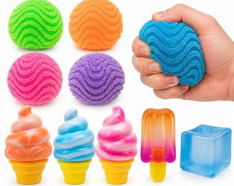Slow Rising Squishy Toy Needoh Nice Cube Nice Sicle Nice Cream Cone Fuzz Ball