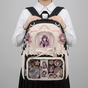 Furi Y2K Dopamine Sweet Ruffle Dome Window Large Lilac Ita Bag | Cute Kawaii  itabag backpack, Custom Anime Oshikatsu Window Bag | ITABAG19