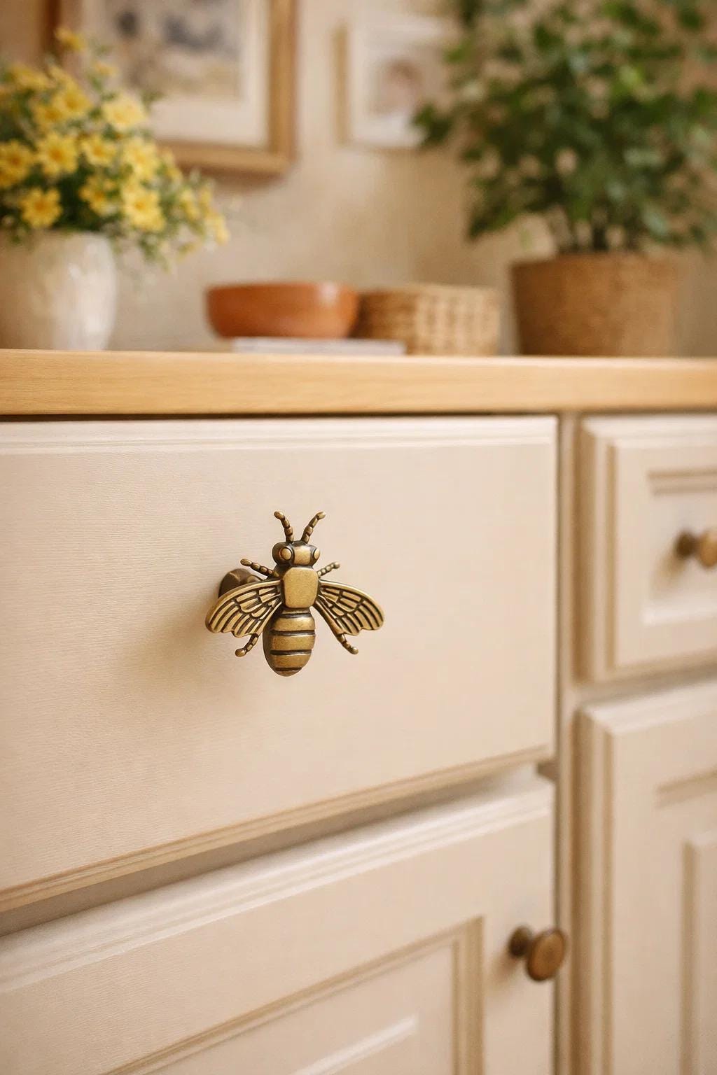 Bee Cabinet Knob Pulls - Etsy