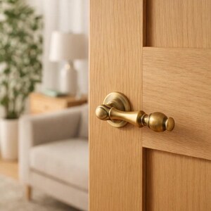 Vintage Zinc Alloy Cabinet Knob – Antique Brass Drawer Pull, Rustic Handle Hardware