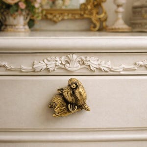 Antique Brass Pig Cabinet Knob – Vintage Style Zinc Alloy Drawer Handle