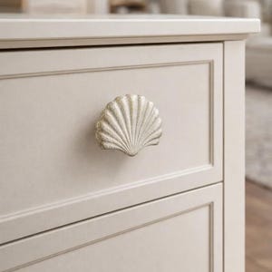 Mediterranean Shell Cabinet Pull – Zinc Alloy Coastal Ocean Handle