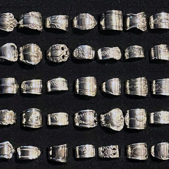 Mystery Silverplate Spoon Ring: Handmade Vintage Silverware Jewelry surprise jewelry